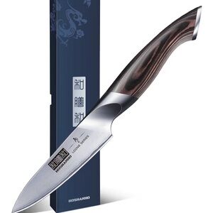 NWT Silver and Brown Kitchen Knife in the box